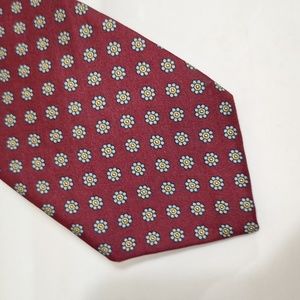 Adams Row vintage neck tie - red stripes